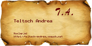 Teltsch Andrea névjegykártya
